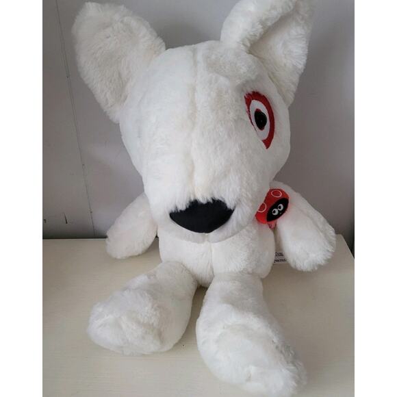 Bullseye Target Plush Dog w/Backpack 2023 Measures 16" Lady Bug on Strap - Picture 2 of 10